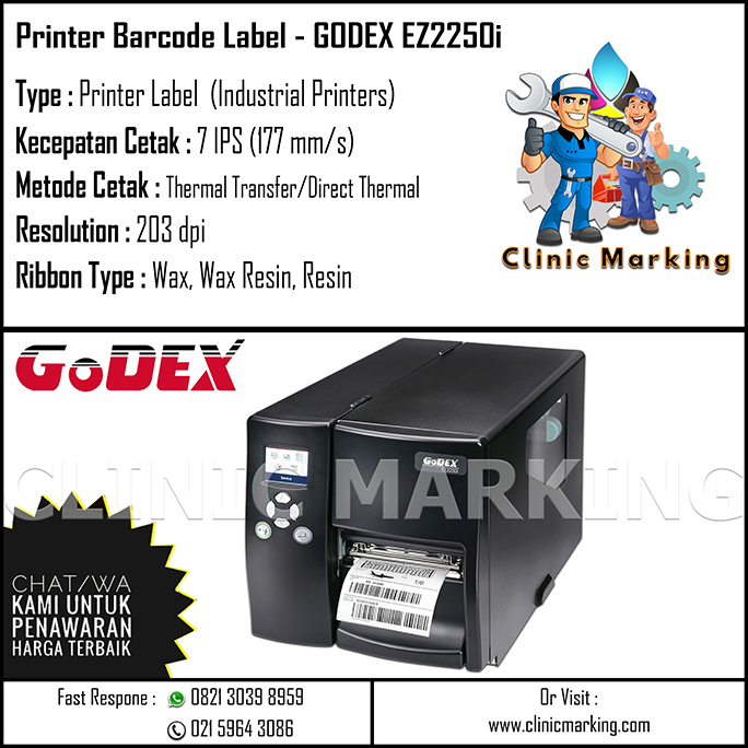 Printer Label Godex EZ2250 / EZ2250i​